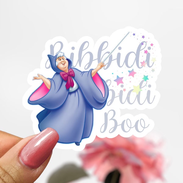 Cinderella Fairy Godmother Sticker, Bibbidi Bobbidi Boo Sticker
