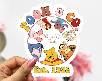 Winnie the Pooh & Co Sticker, Disney Pooh and Friends Sticker Decal
