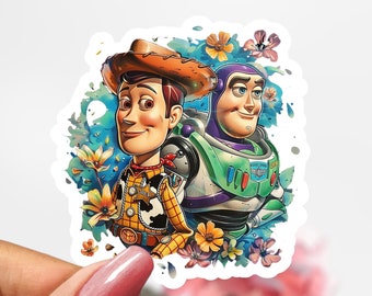 Disney Woody and Buzz Lightyear Sticker, Woody Sticker, Buzz Lightyear Sticker, Toy Story Decal