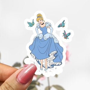 Disney Cinderella Sticker, Princess Sticker Decal
