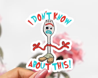 Disney Toy Story Forky Sticker, Toy Story Decal
