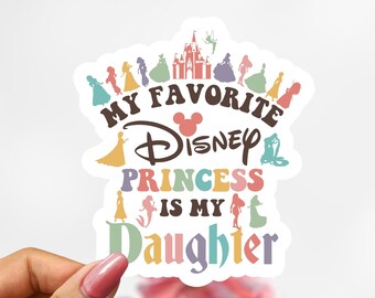 Disney Princess Daughter Sticker, Princess Sticker Decal