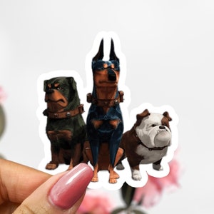 Up Alpha, Beta, Gamma Sticker, Up Dog Sticker,
