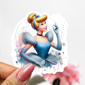 Disney Cinderella Sticker, Princess Sticker Decal