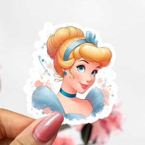 Disney Cinderella Sticker, Princess Sticker Decal