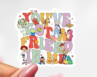 Disney Woody and Buzz Lightyear Sticker, You’ve Got a Friend in Me Sticker, Toy Story Decal