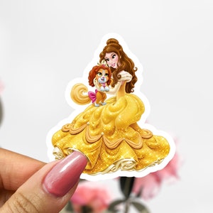 Belle Sticker, Disney Beauty & Beast Decal, Princess Sticker