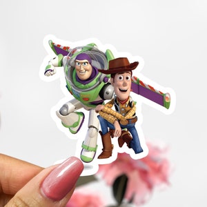 Disney Woody and Buzz Lightyear Sticker, Woody Sticker, Buzz Lightyear Sticker, Toy Story Decal