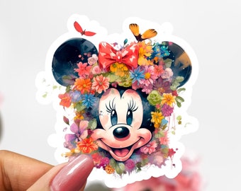 Cute Minnie Mouse Sticker, Disney Minnie Mouse Sticker