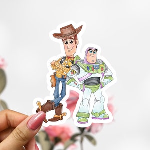 Disney Woody and Buzz Lightyear Sticker, Woody Sticker, Buzz Lightyear Sticker, Toy Story Decal