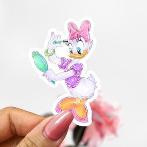 Daisy Duck Sticker, Disney Duck Sticker, Daisy Duck Decal