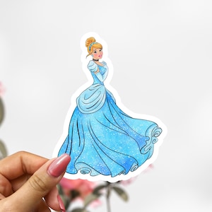 Disney Cinderella Sticker, Princess Sticker Decal