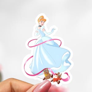 Disney Cinderella Sticker, Princess Sticker Decal