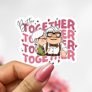 Up Movie Sticker, Carl & Ellie Sticker, Our Adventure