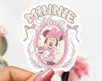 Söt Mimmi Pigg klistermärke, Disney klistermärke dekal