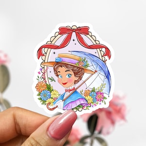 Mary Poppins Sticker, Disney Mary Poppins Decal