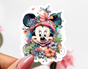 Cute Minnie Mouse Sticker, Disney Minnie Mouse Sticker