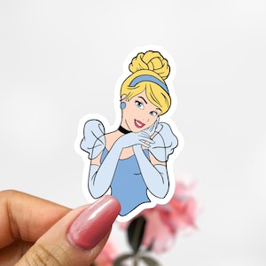 Disney Cinderella Sticker, Princess Sticker Decal