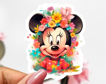 Cute Minnie Mouse Sticker, Disney Minnie Mouse Sticker