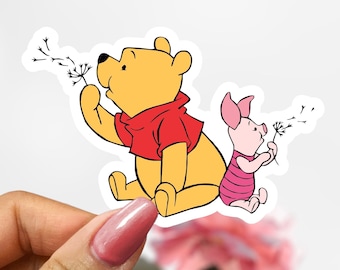 Winnie the Pooh and Piglet Too Sticker, Disney Pooh and Friends Sticker Decal