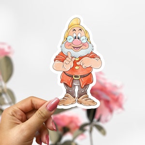 Seven Dwarfs Doc Sticker,  Disney Sticker Decal, Snow White Doc Sticker