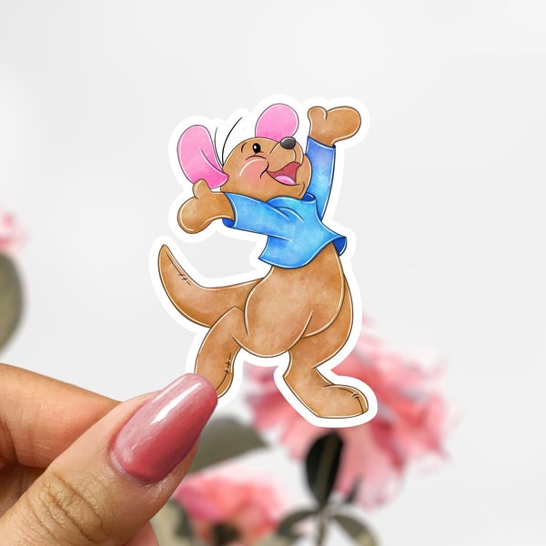 Winnie the Pooh Roo Sticker, Winnie the Pooh Kangaroo Sticker Decal