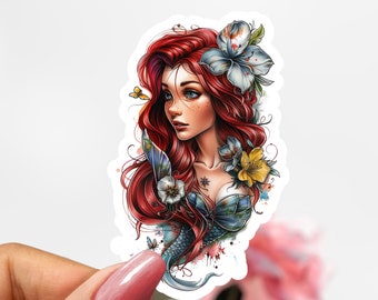 Disney Ariel Sticker, Ariel Sticker Decal, Little Mermaid Sticker