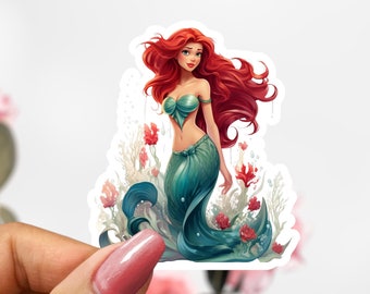 Disney Ariel Sticker, Ariel Sticker Decal, Little Mermaid Sticker