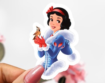 Snow White Sticker, Cartoon Disney Sticker Decal, Princess Snow White Sticker