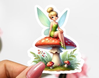 Tingeling-klistermärke, tecknad Disney-klistermärke, Peter Pan-klistermärke