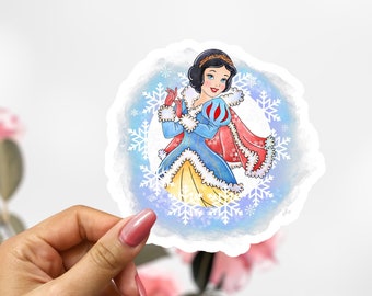 Winter Snow White Sticker,  Disney Sticker Decal, Princess Snow White Sticker
