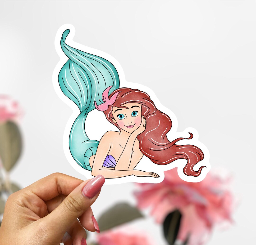 Disney Ariel Sticker, Ariel Sticker Decal, Little Mermaid Sticker - Etsy