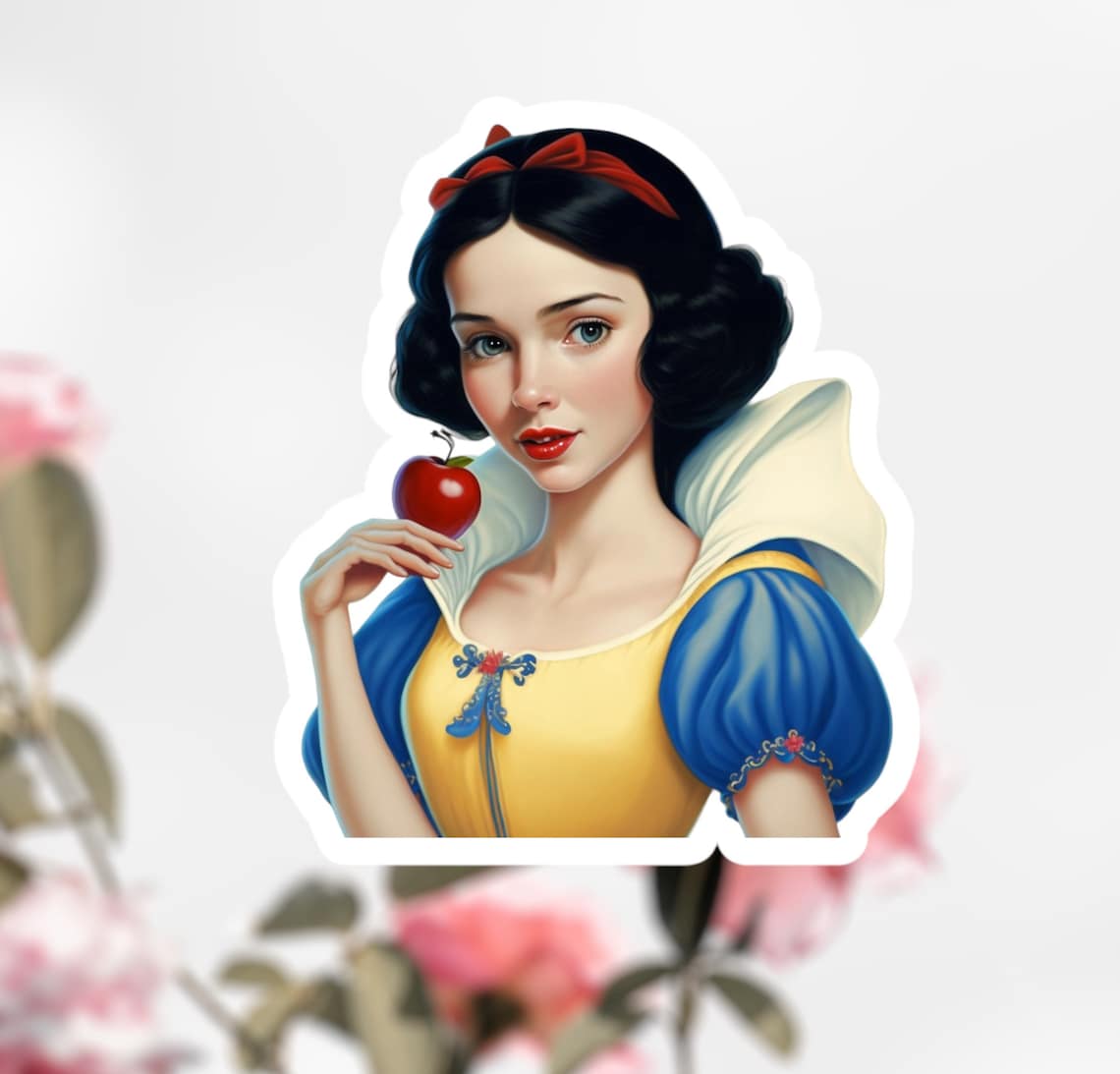 Snow White Sticker Cartoon Disney Sticker Decal Princess - Etsy