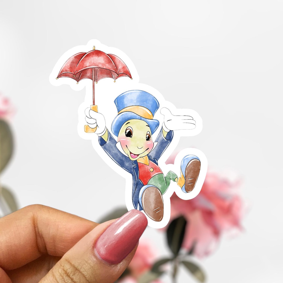 Pinnichio Jr. Sticker Pinocchio Sticker, Jiminy Cricket Disney Sticker - Etsy Australia