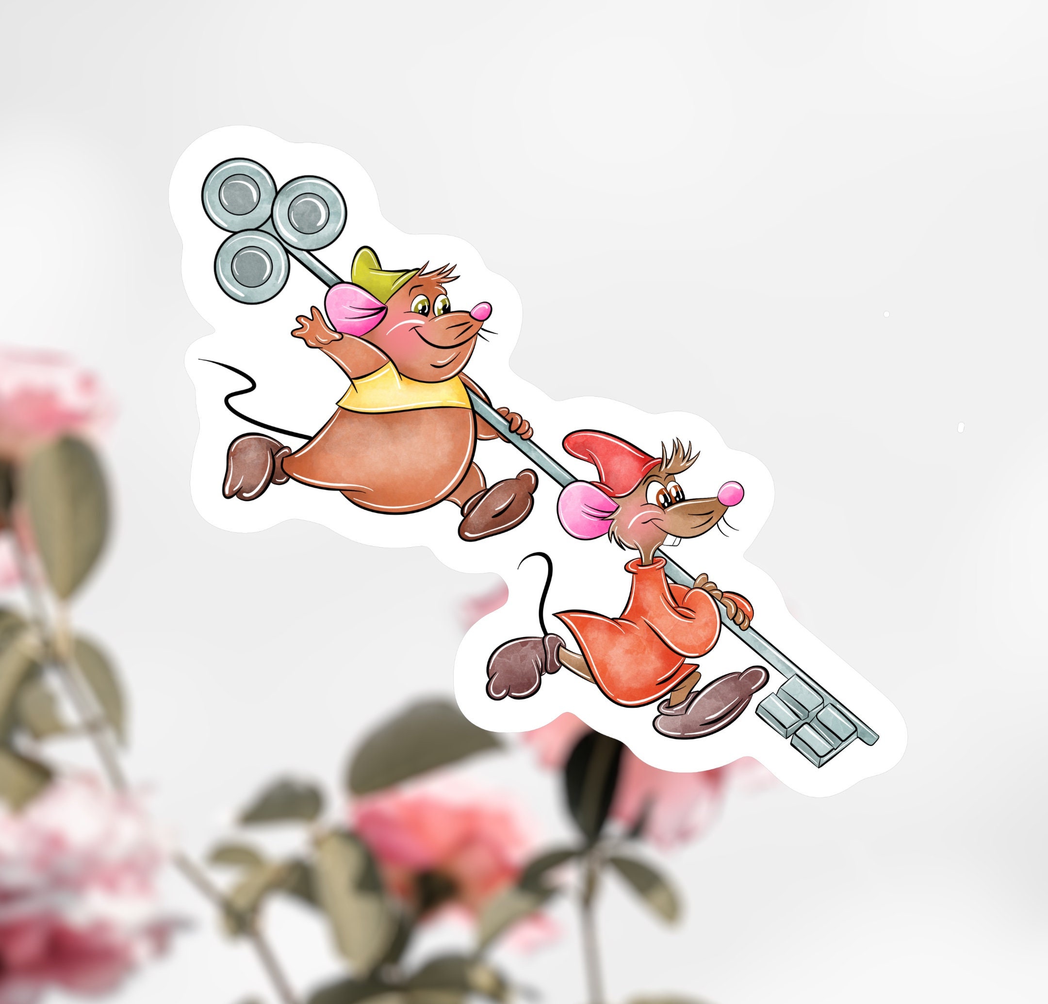 Cinderellas Mice Sticker, Disney Mouse Sticker, Cinde Sticker sold by ...