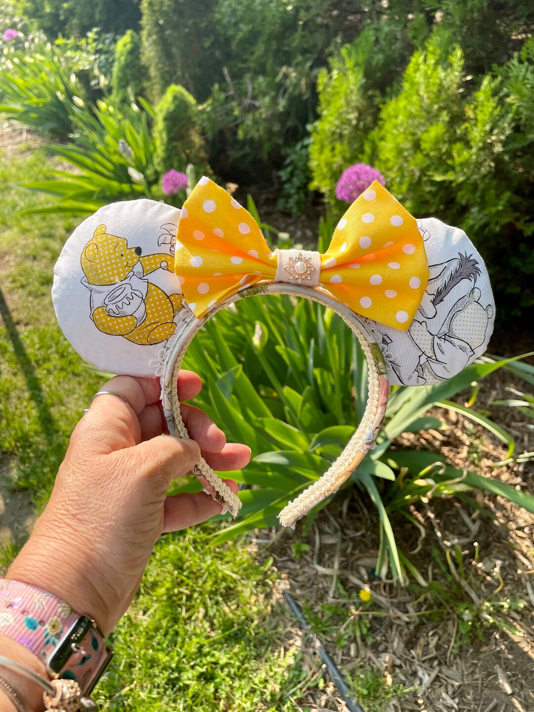 Disney Mouse Ears Headband Winnie the Pooh Headband Pooh Etsy