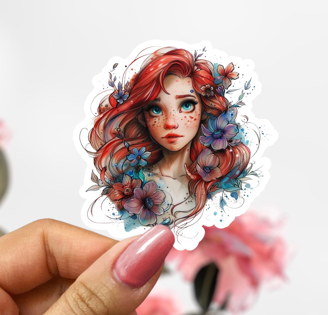 Disney Ariel Sticker, Ariel Sticker Decal, Little Mermaid Sticker - Etsy