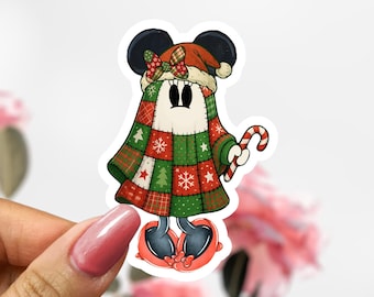 Julklapp Minnie Mouse-klistermärke, Disney-klistermärke