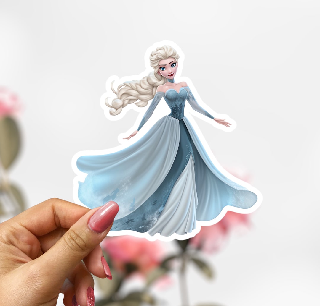 Frozen Elsa Sticker, Disney Elsa Sticker Decal Etsy