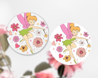 Tinkerbell Car Coasters, Disney Car Coasters