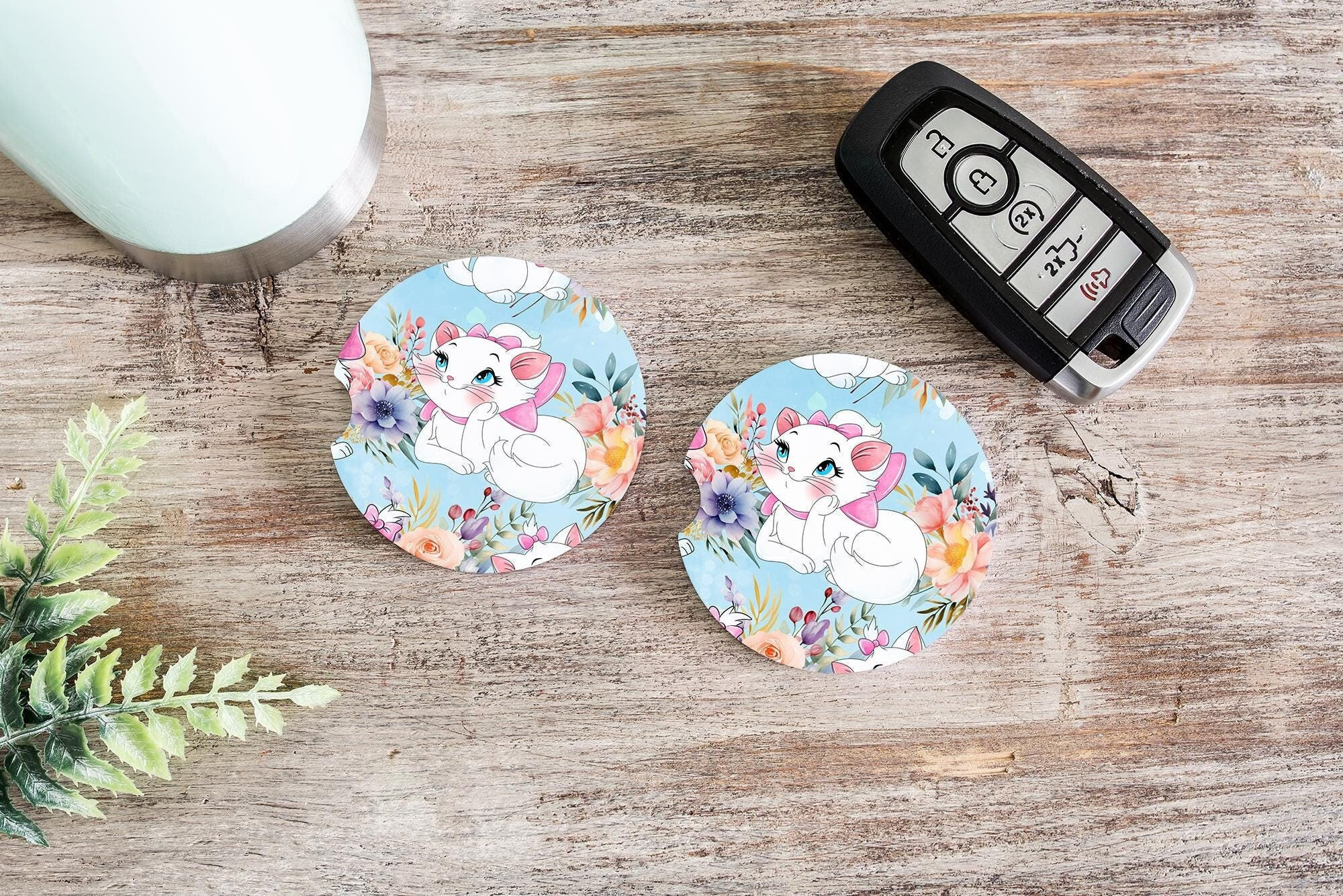 Aristocats Marie Car Coasters, Disney Car Coasters