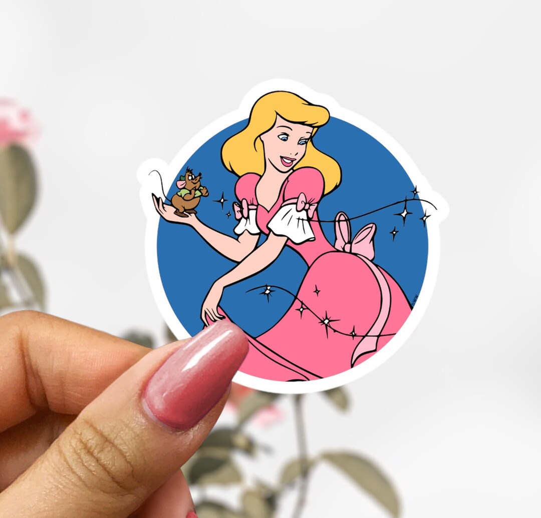 Disney Cinderella Mice Sticker, Princess Sticker Decal - Etsy