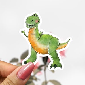 Disney Rex Toy Story Sticker,  Dinosaur Decal, Toy Story Decal