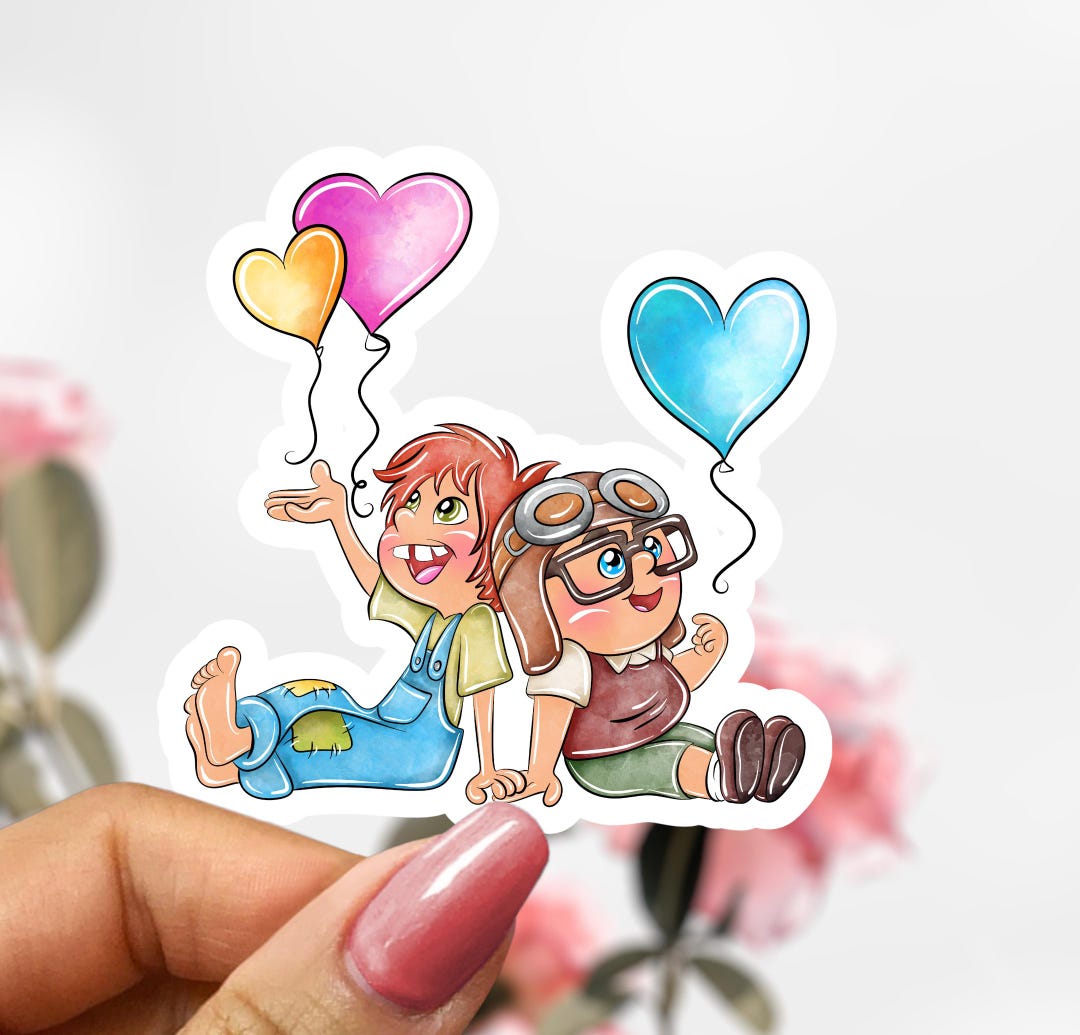 Up Movie Sticker, Young Carl & Ellie Sticker, Our Adventure - Etsy