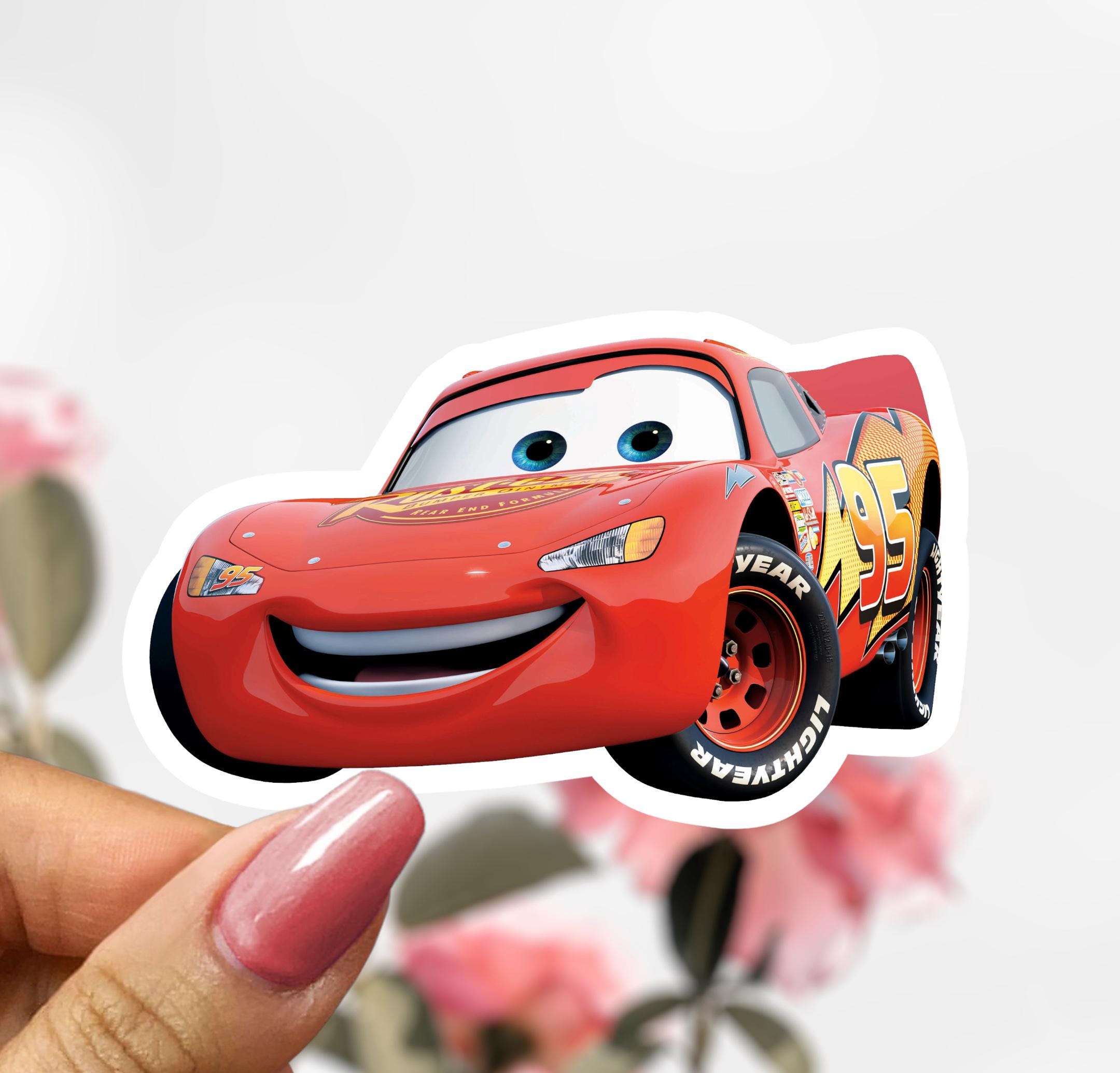 Disney Pixar Lightning Mcqueen Cars Sticker, Cars Sticker Decal - Etsy