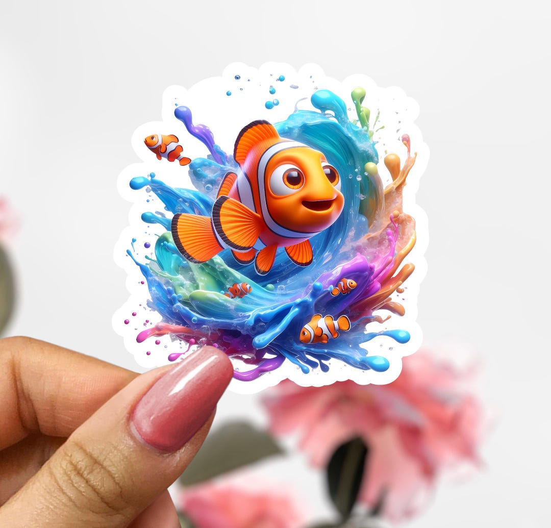 Disney Finding Nemo Sticker, Fish Sticker - Etsy