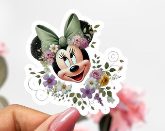 Cute Minnie Mouse Sticker, Disney Minnie Mouse Sticker