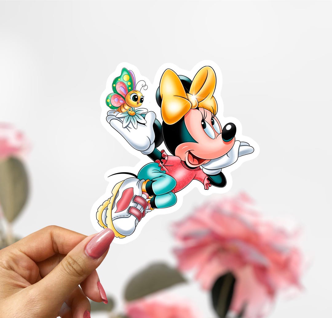 Cute Minnie Mouse Vinyl Sticker Decal, Waterproof - Etsy