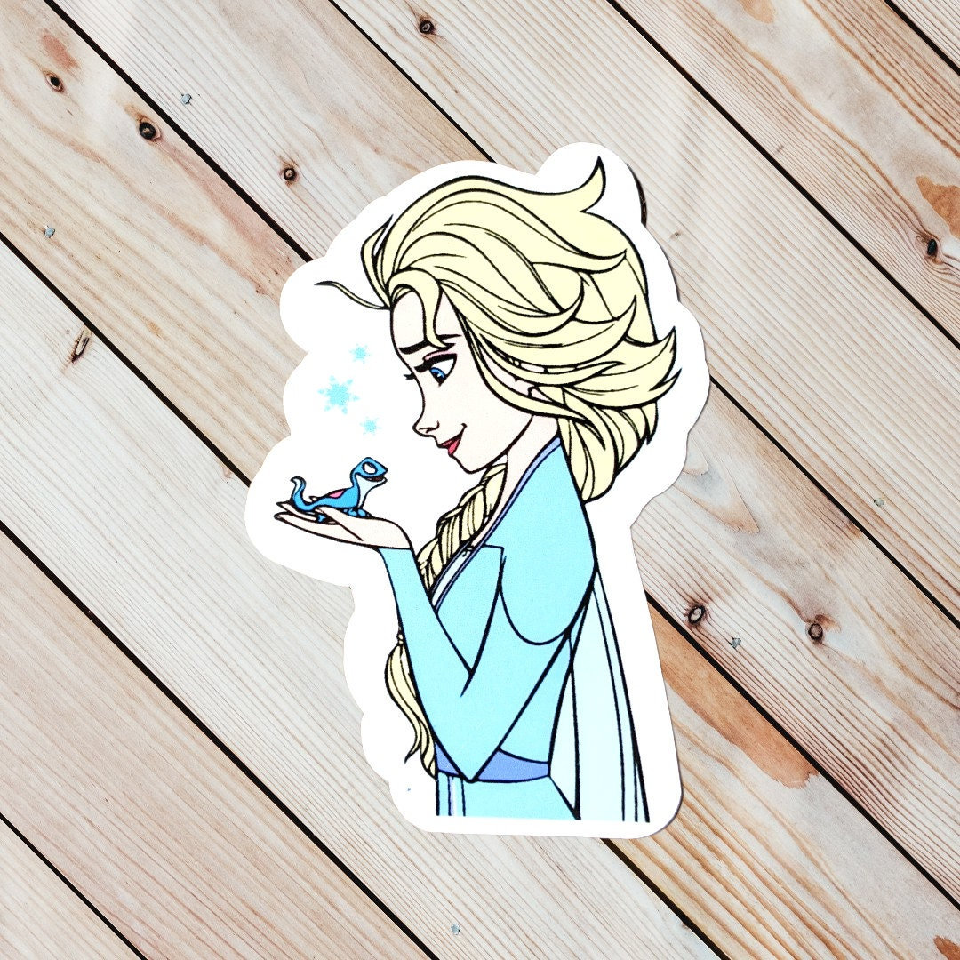 Frozen Elsa Sticker Disney Elsa Sticker Decal Etsy