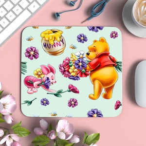 Winnie the Pooh & Piglet Too Mousepad, Choose Color Mousepad